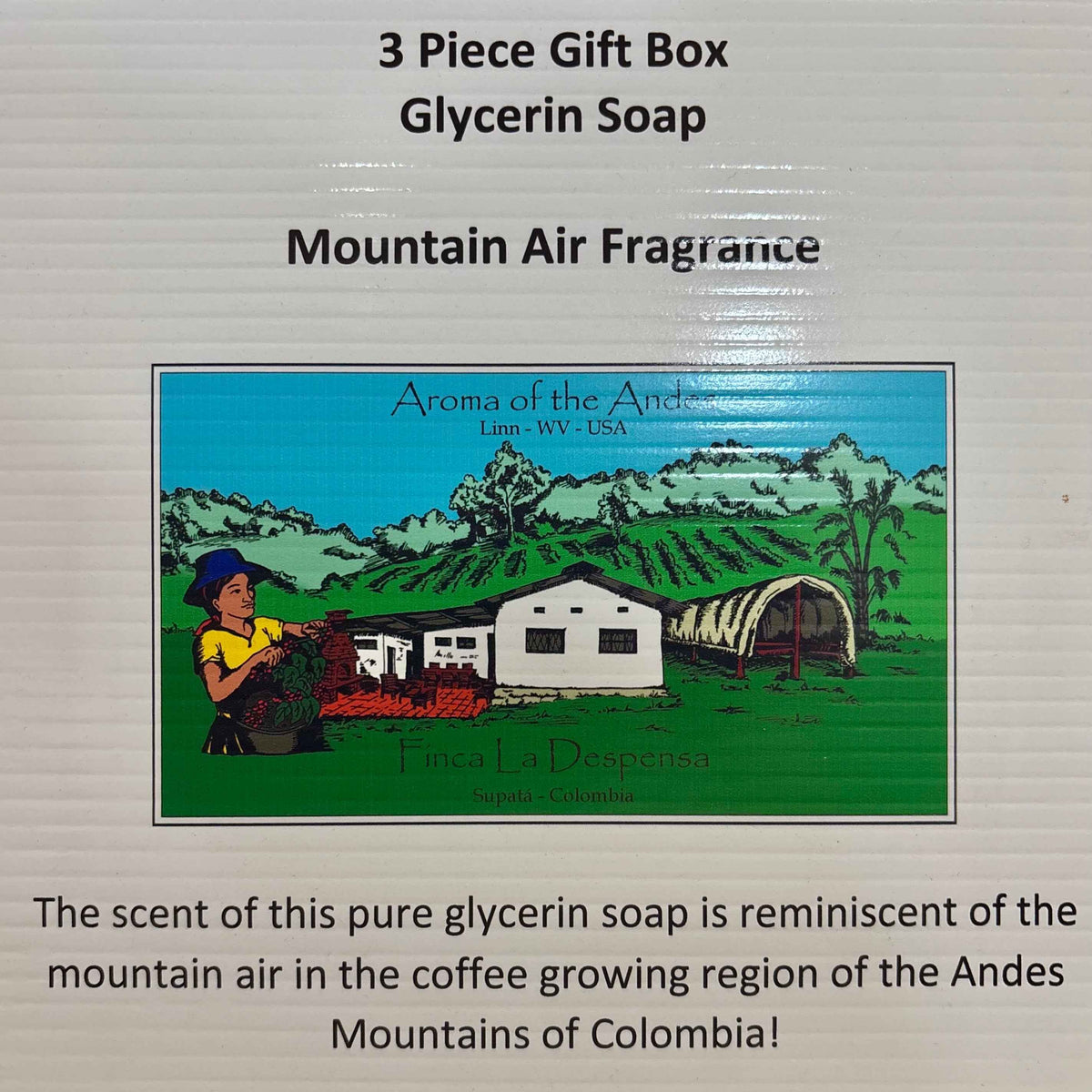 Mountain Air Glycerin Soap - 3 Piece Gift Box