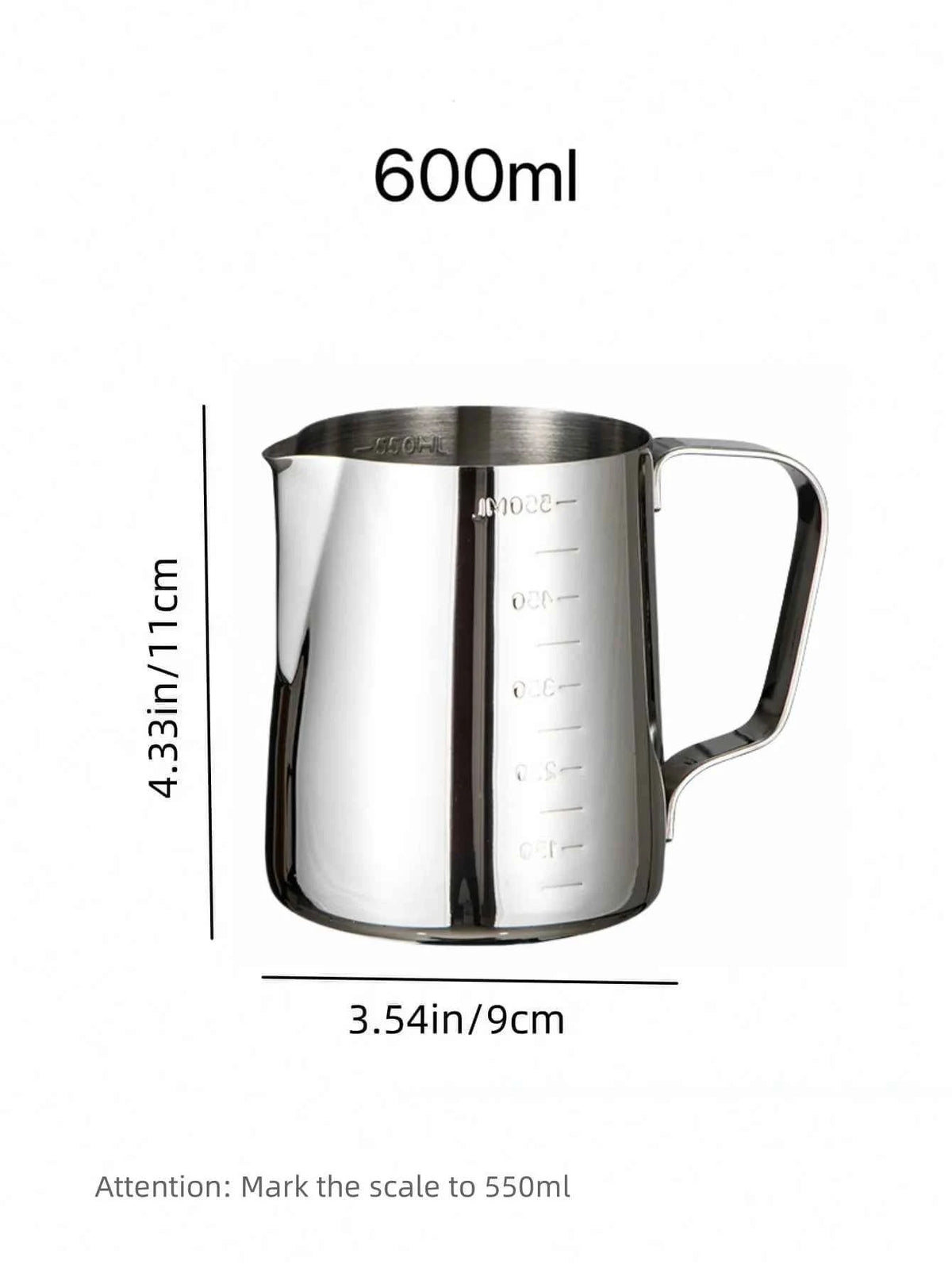 Stainless Steel Milk Frothing Pitcher