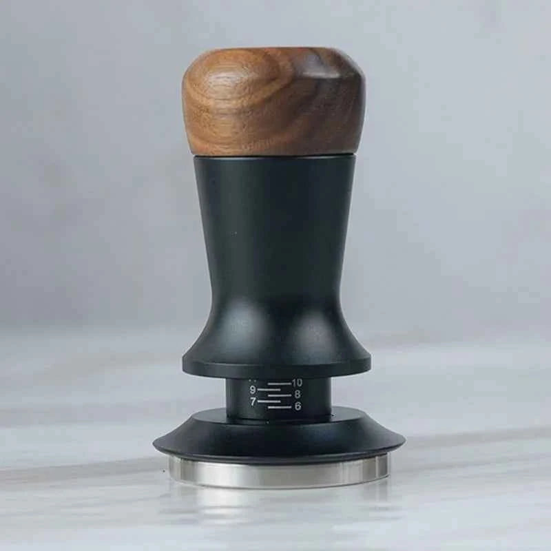 Walnut Spring-Loaded Espresso Tamper