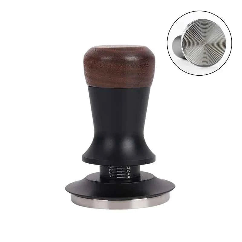 Walnut Spring-Loaded Espresso Tamper