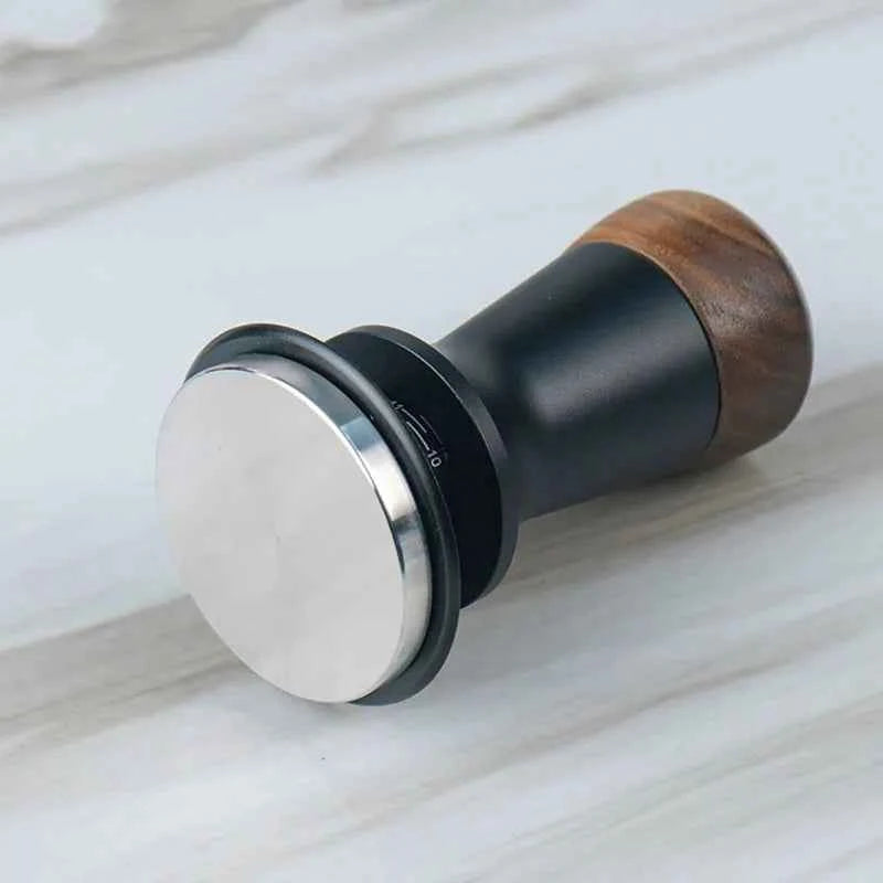 Walnut Spring-Loaded Espresso Tamper